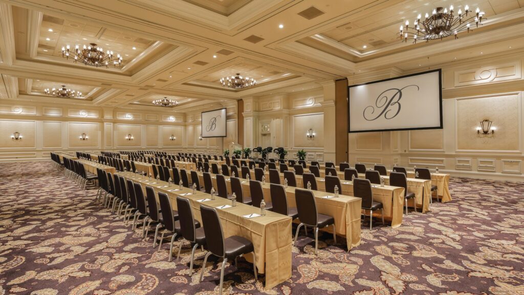 Bellagio Las Vegas meeting room setup for executive presentations and corporate gatherings