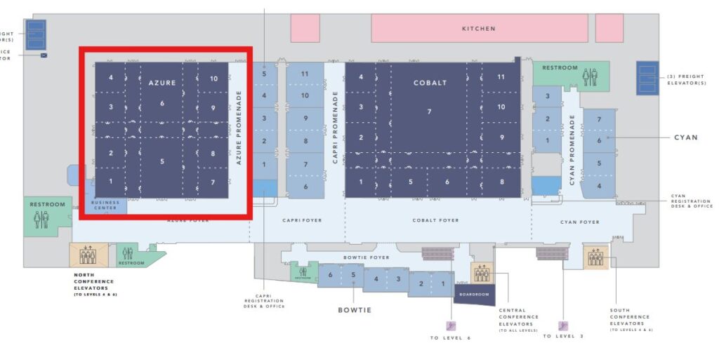 Corporate Events Las Vegas — corporate meeting and breakout room layout planning