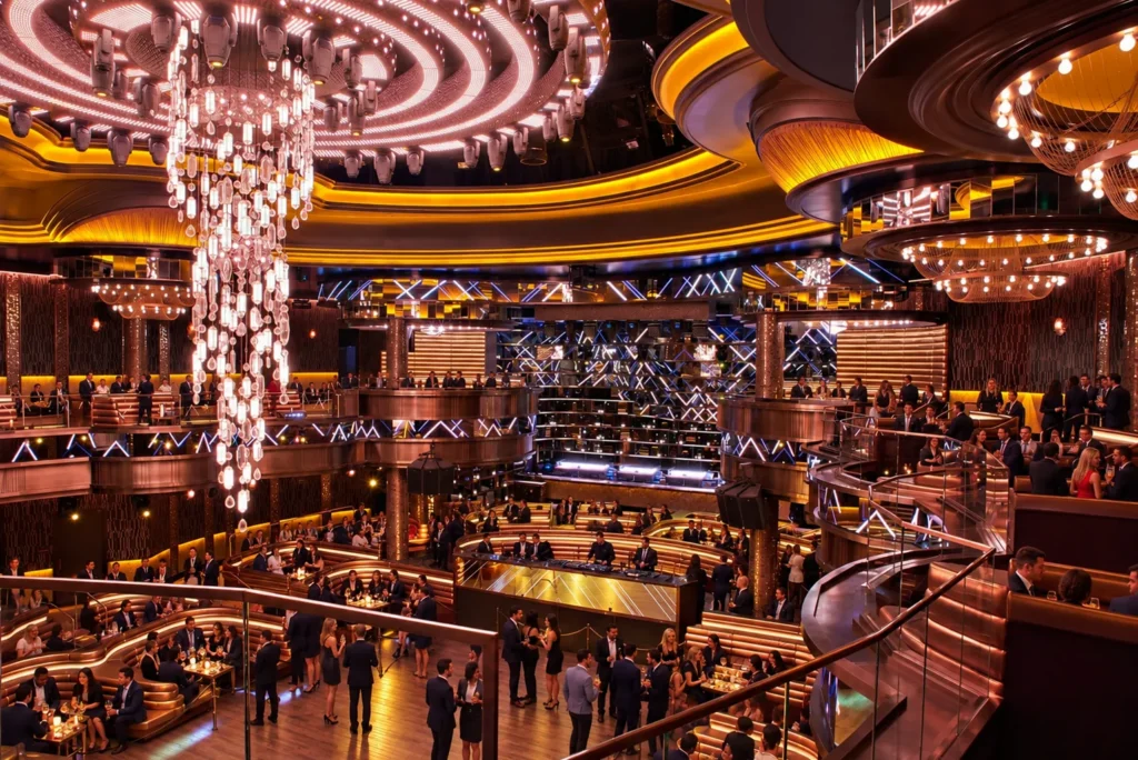 Corporate convention party during a private nightclub buyout at Omnia Las Vegas